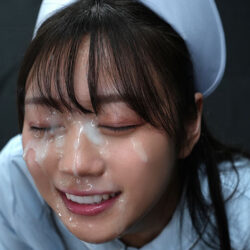 べんろ～！ジュボボボボッ！清楚な顔してフェラチオ好きすぎ顔射ナース 明日葉みつは